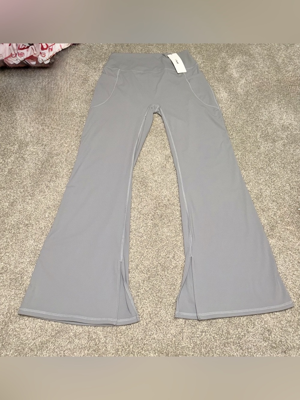 NWT- BRXL Women’s Gray High Rise Flare Leggings with Pockets | Size: 3XL
